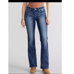 BKE Payton Mid-Rise Bootcut Jeans Dark Wash Universal Fit 33x33.5